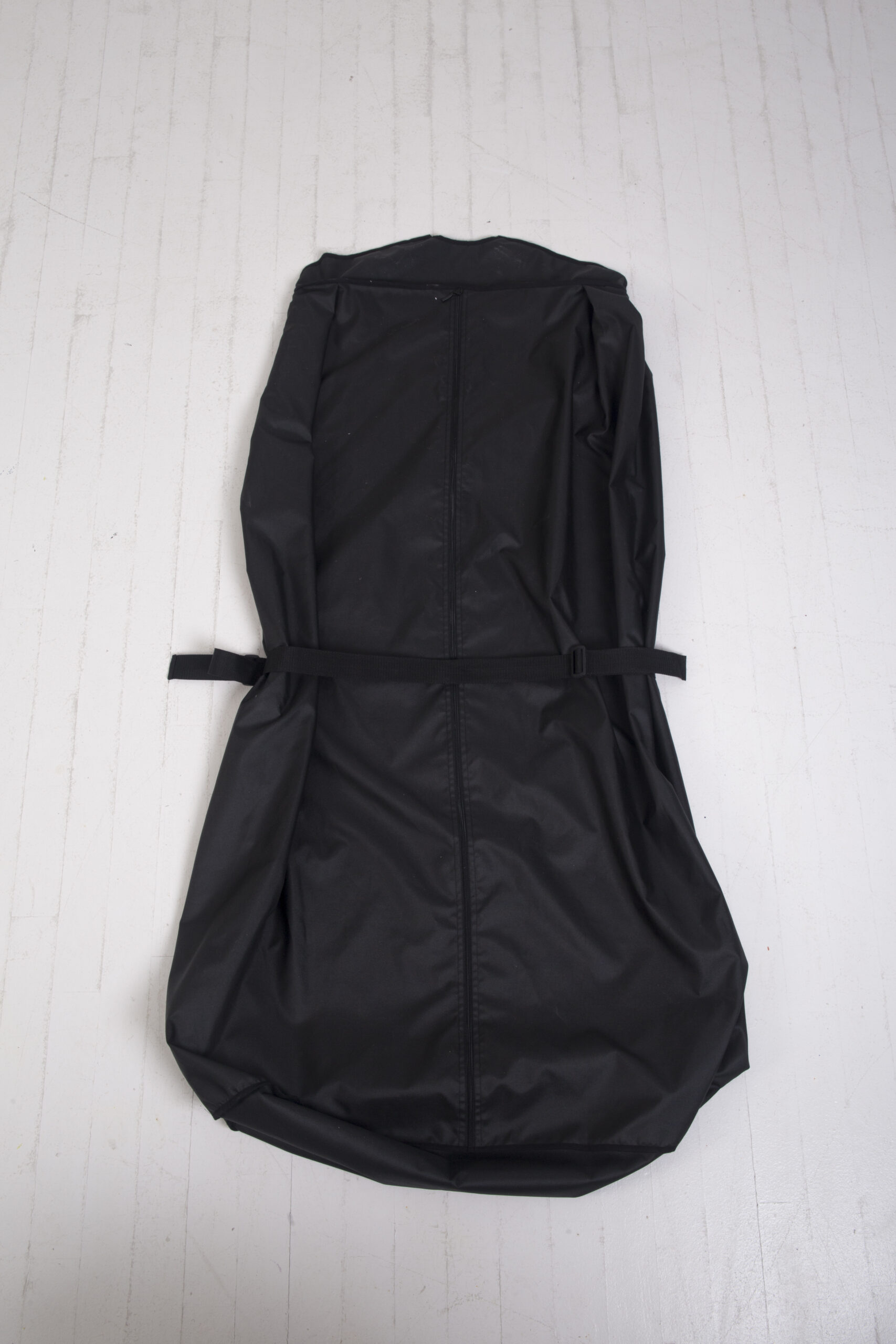 Black dancewear garment bag for storage and transport